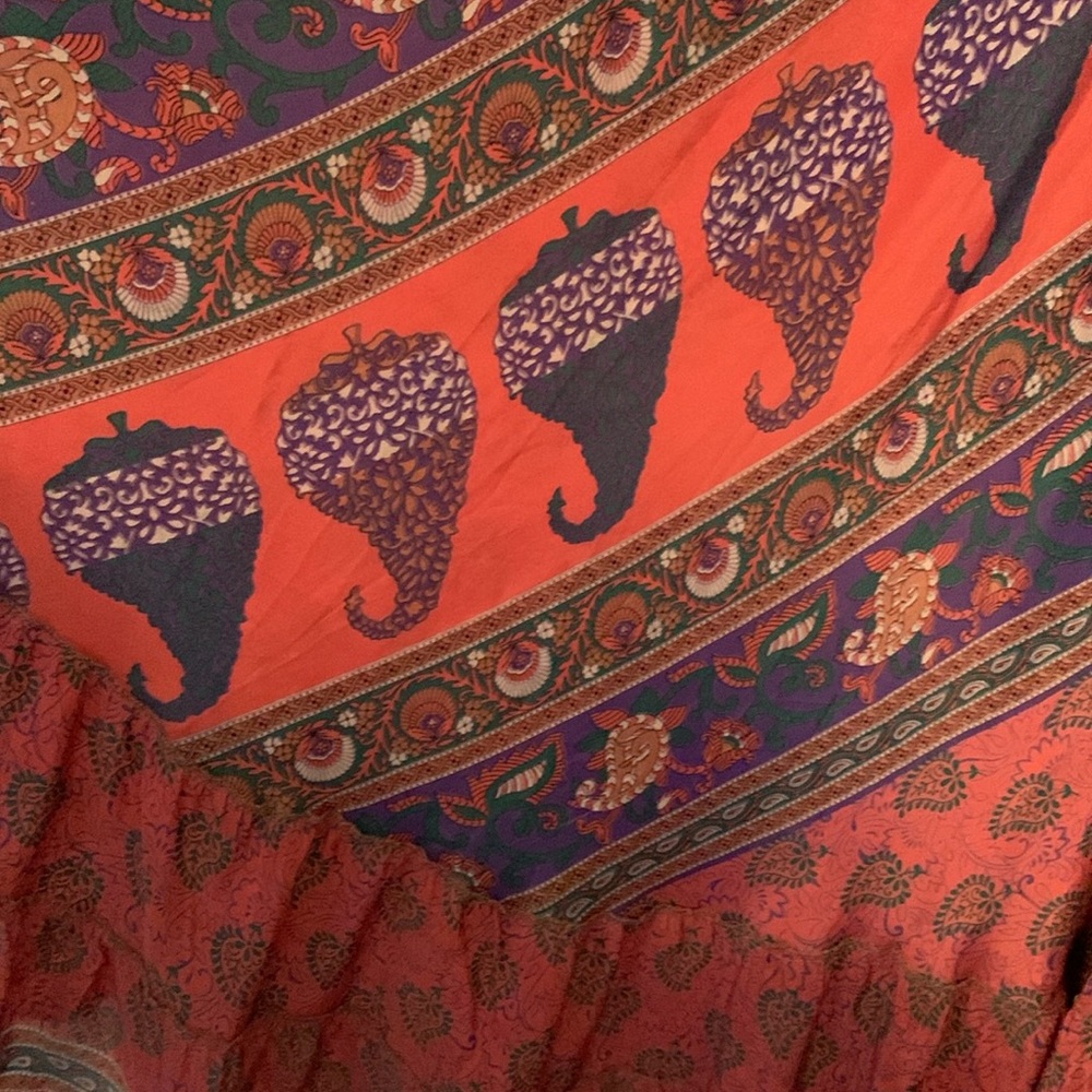 Bohemian Paisley Print Dress - Picture 3 of 3